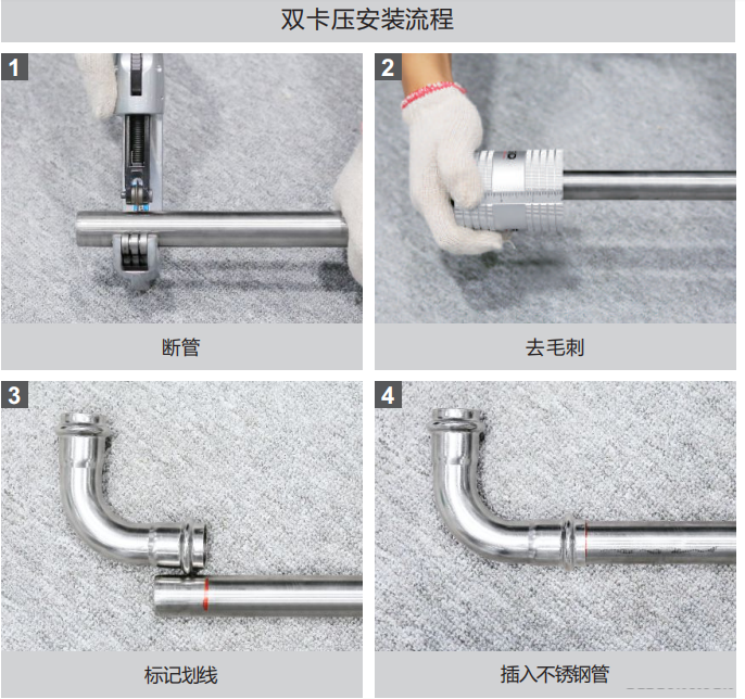 可調(diào)對(duì)接頭安裝示意圖，廣東永穗管業(yè)品牌